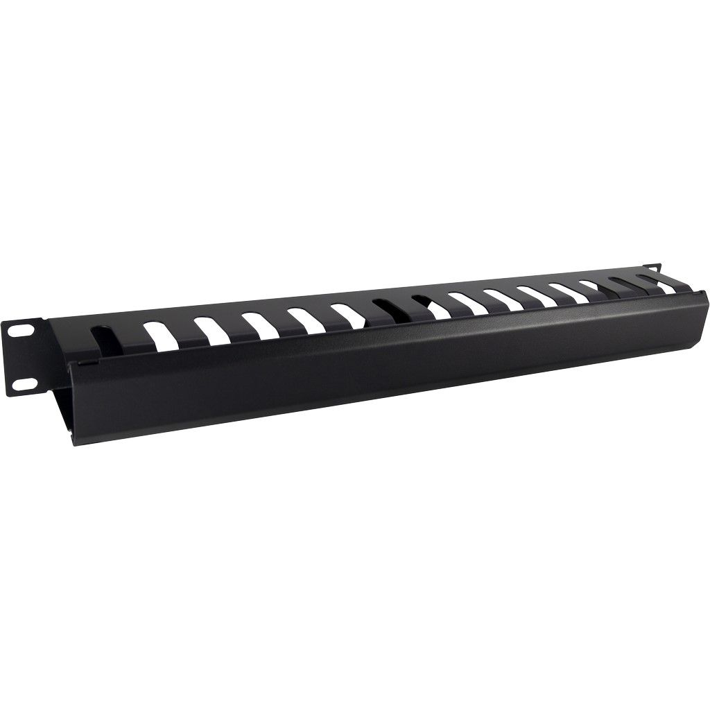 Inter-Tech 88887276 Rack-Kabelkanal 1U 48,3 cm (19") 15 Durchführungen Schwarz, RAL 9005