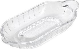 metaltex Küchenreibe/Apfelreibe aus Glas, transparent aus dickwandigem Glas, spülmaschinengeeignet, robuste - 1 Stück (184565000)