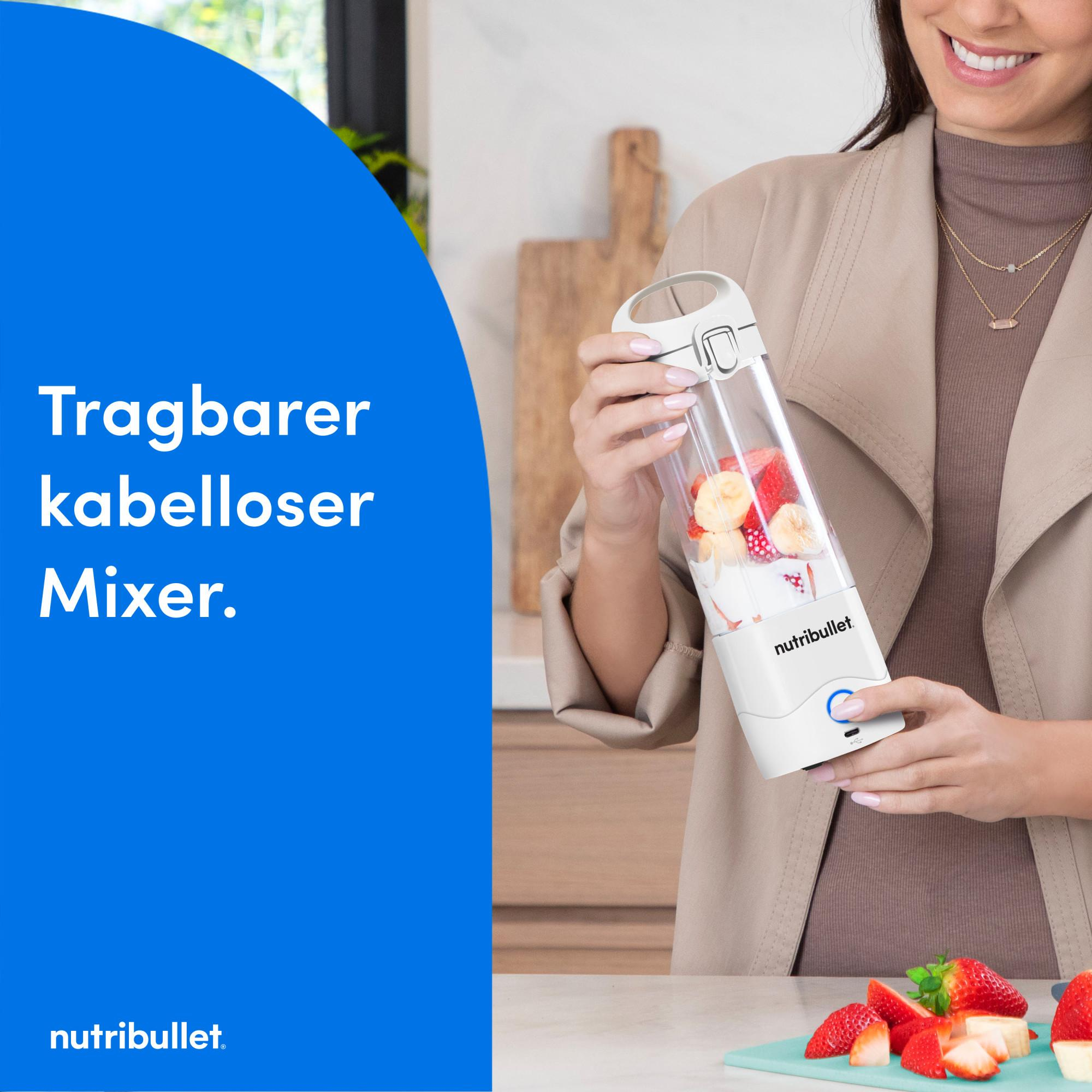NutriBullet Flip 0,59 l Smoothie-Maker Schwarz, Weiß