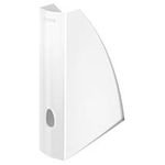 Esselte-Leitz LEITZ Stehsammler WOW, DIN A4, Kunststoff, perlweiß Fassungsvermögen: 60 mm, Vorderseite bis unten offen, - 1 Stück (5277-10-01)