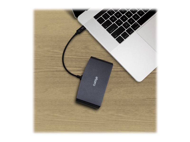 CalDigit Thunderbolt 3 mini Dock Dual HDMI Schwarz, Grau