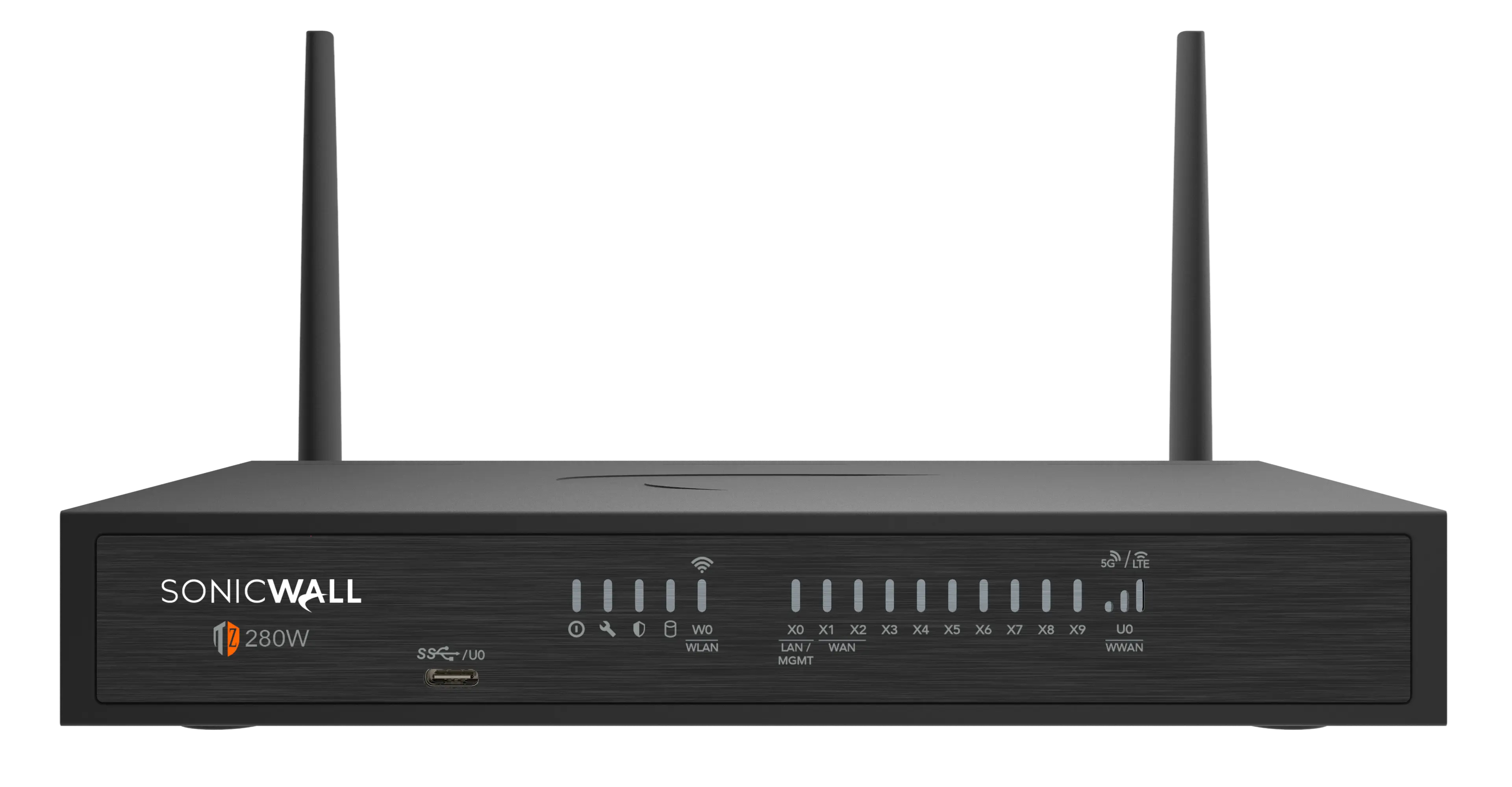 SonicWALL TZ Series TZ280 Gen 8 High Availability Firewall – 8x 1GbE, 2x 1G SFP, 2,5 Gbit/s Durchsatz, Schwarz