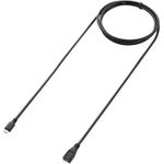 Renkforce USB-Kabel USB 2.0 USB-Micro-B Stecker, USB-Micro-B Buchse 1.80 m Schwarz vergoldete Steckkontakte RF-5046550 (RF-5046550)