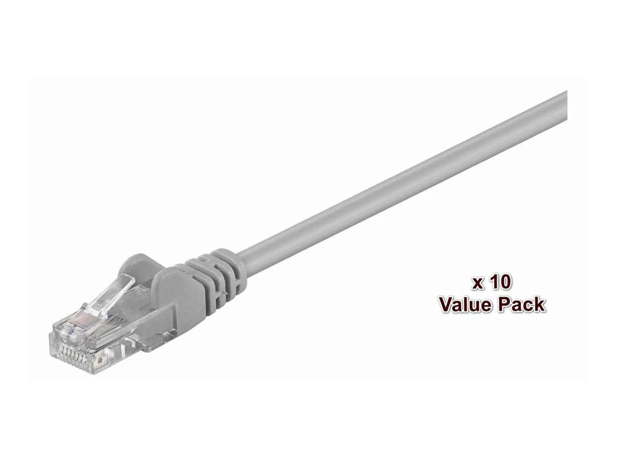 MicroConnect Value Pack UTP Cat5e 10 m Grau