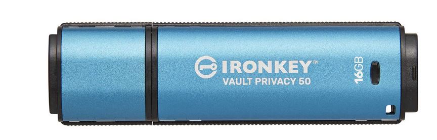 KINGSTON 16GB IronKey Vault Privacy 50 USB AES-256 Encrypted FIPS 197 (IKVP50/16GB)