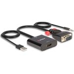 Lindy Videoadapter HD-15 (VGA), Stereo Mini-Klinkenstecker, USB (nur Strom) männlich zu Mini-Stecker, HDMI weiblich (38284)