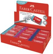 FABER-CASTELL Kunststoff-Radierer DUST-FREE, im Display für optimale Radierergebnisse mit wenig Abfall, geeignet - 24 Stück (187221)