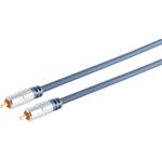 S/CONN maximum connectivity Home-Cinema Cinchstecker und Cinchstecker, verchromte Metallstecker vergoldete Kontakte, 15,0m (90022-15MHQ)