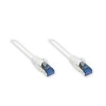 RNS® Patchkabel mit Rastnasenschutz, Cat. 6A, S/FTP, PiMF, halogenfrei, 500MHz, weiß, 0,25m, Good Connections (8060-H003W)