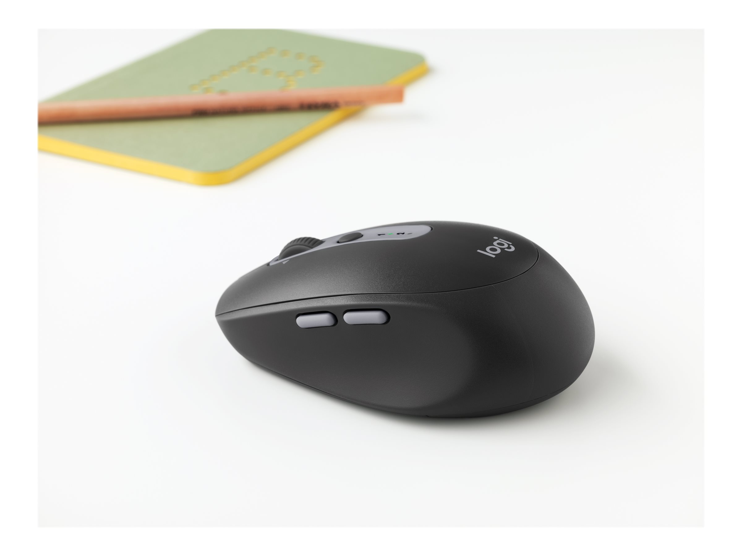 Logitech M590 Silent Maus 7 Tasten Bluetooth 2.4 GHz Graphitton