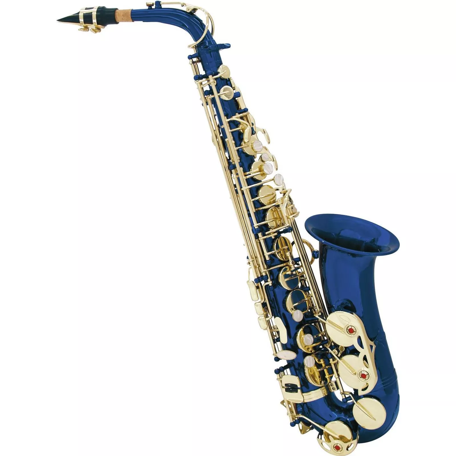 DIMAVERY SP-30 Eb Altsaxophon, blau (26502370) (geöffnet)
