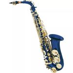 DIMAVERY SP-30 Eb Altsaxophon, blau (26502370) (geöffnet)