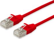 Equip Patchkabel Cat6A Slim F/FTP 2xRJ45 rot LSZH Polybeutel (606179)