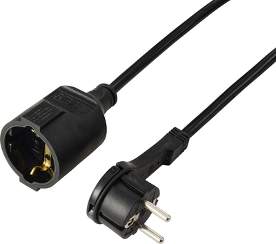 Sygonix SY-7165294 Strom Verlängerungskabel 16 A Schwarz 3.00 m H05VV-F 3G 1,5 mm² (SY-7165294)