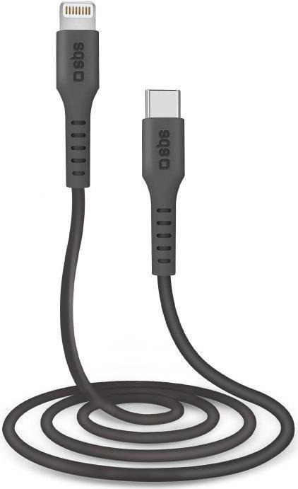 SBS TECABLELIGTC1K Lightning-Kabel 1 m Schwarz (TECABLELIGTC1K)