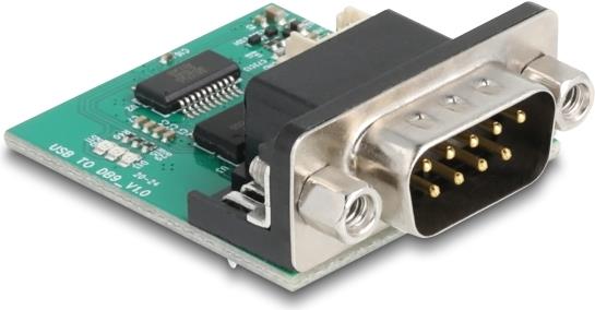 Delock USB auf RS-232 Konverter FTDI FT231XS 2.0 Pfostenstecker zu D-Sub (90781)