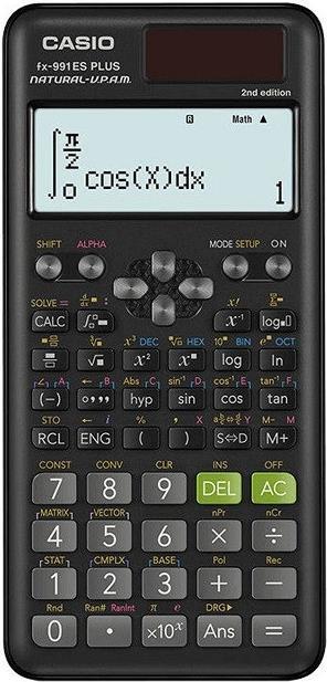 Casio FX-991ES PLUS 2 Taschenrechner Tasche Wissenschaftlicher Taschenrechner Schwarz (FX-991ESPLUS-2-BOX)