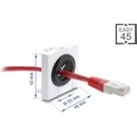 Delock Easy 45 Kabeldurchführung rund O weiß schwarz (91075)