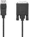 Nedis Displayport-Kabel| DisplayPort Stecker| DVI-D 24+1-Pin| 1080p| (CCGL37200BK20)