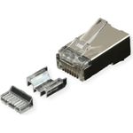 ROLINE RJ45-Stecker Kat.6A geschirmt+Einsatz 10 St. (21.17.3099)