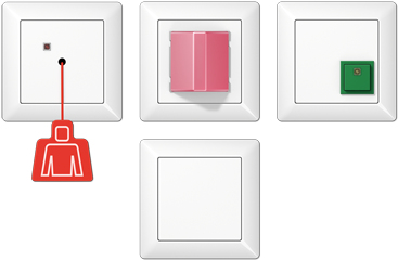 Notrufset aws kompl.mit Rahmen NRS AS 0834 WW (NRSAS0834WW)