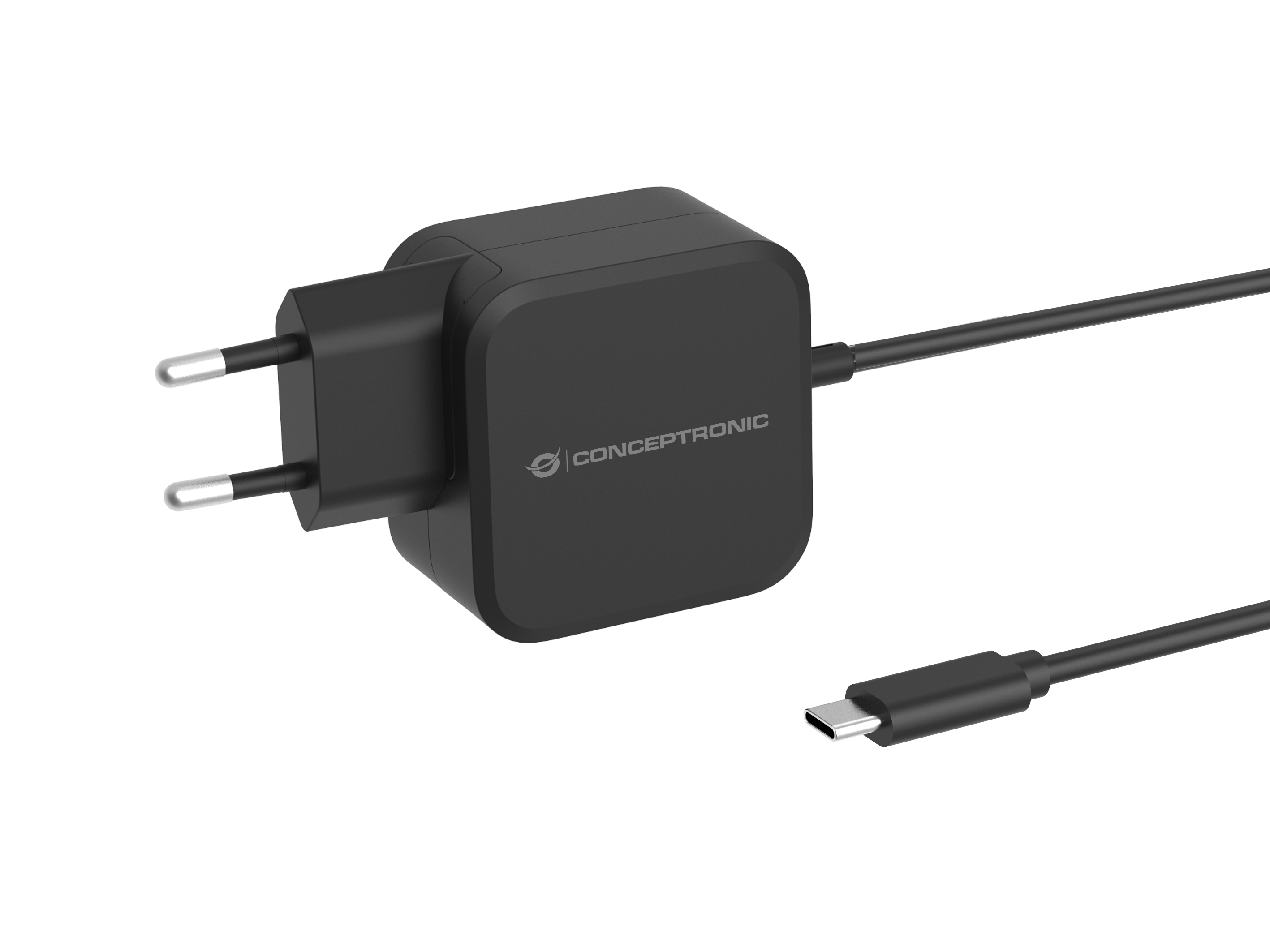 Conceptronic OZUL04BE 67W GaN USB-PD-Ladegerät 1,8 m Schwarz