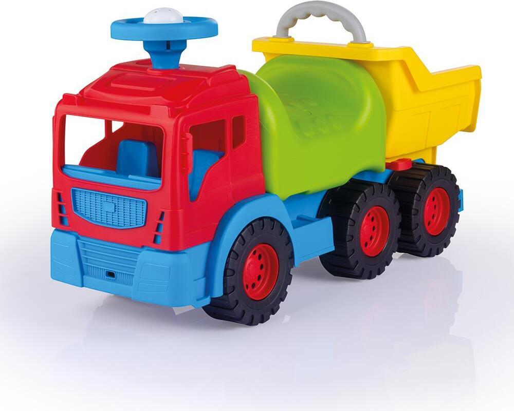 DOLU Aufsitz-Muldenkipper-Laufwagen Rot Grün