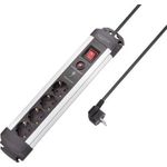 SY-4755610Überspannungsschutz-Steckdosenleiste Silber Schwarz Schutzkontakt 1 St. (SY-4755610)