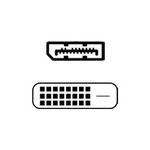 FUJITSU DisplayPort to DVI Cable 40cm (S26391-F6055-L270)