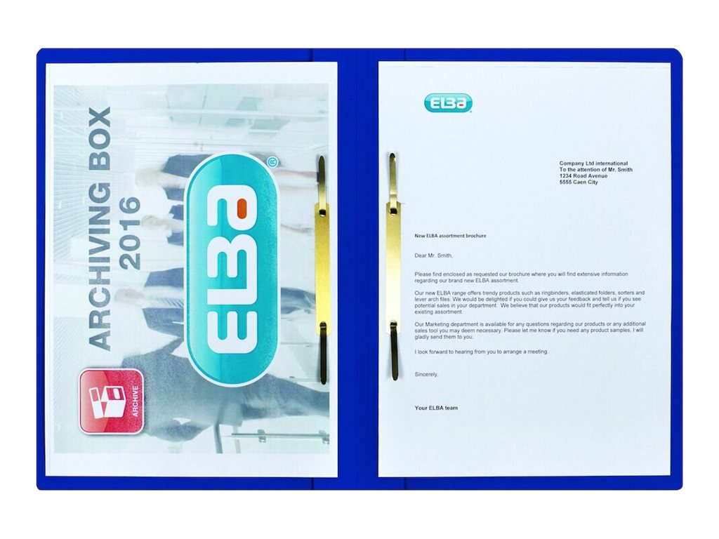 ELBA Doppelhefter DIN A4 320 g/m² Blau