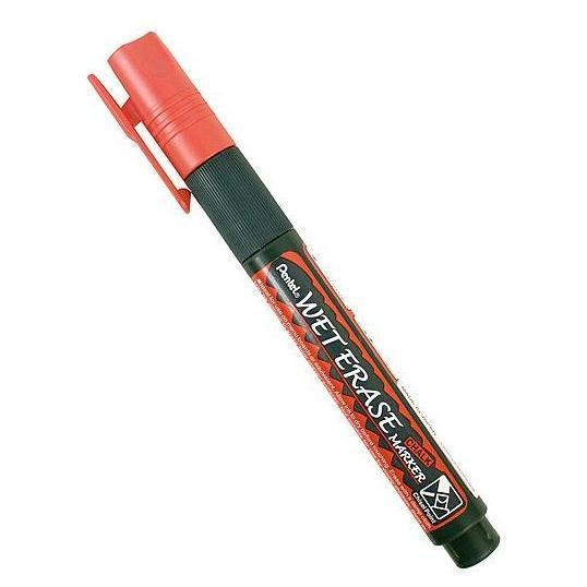 Pentel Wet Erase Deko-Marker SMW26-B Keilspitze 0,6–4,0 mm Rot