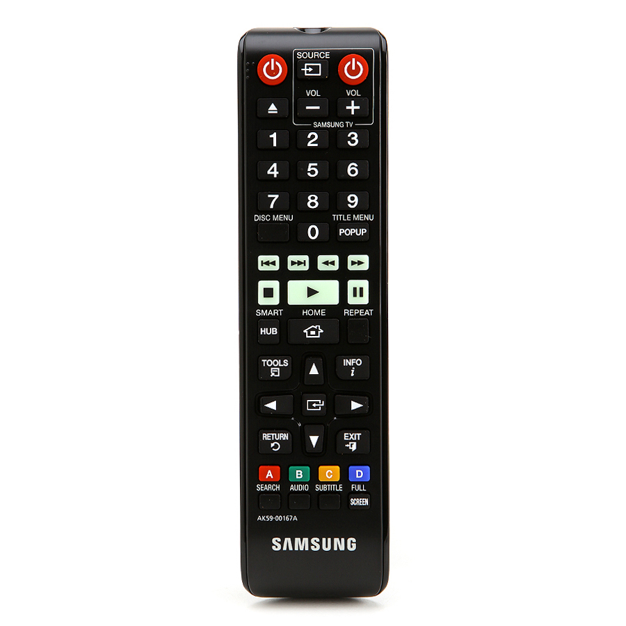 Samsung AK59-00167A Infrarot Fernbedienung für TV 45 Drucktasten Schwarz