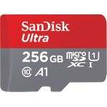SanDisk microSDHC Ultra 256GB (UHS-1/Cl.10/100MB/s) + Adapter, Tablet (00215484)