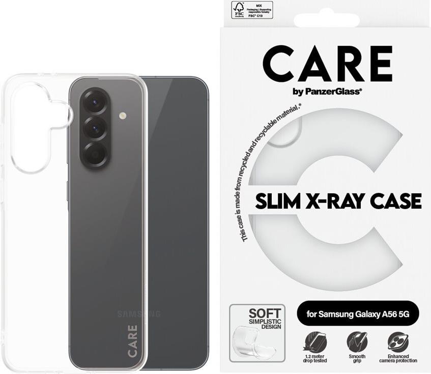 PanzerGlass CARE Fashionable Case transparent X-Ray Soft Basic Galaxy new A55 5G (CRRFAXRG38380)