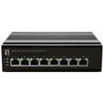 LevelOne Switch 8 Port FE IFS-0801 DIN-Rail,-30°C to 65°C (IFS-0801)