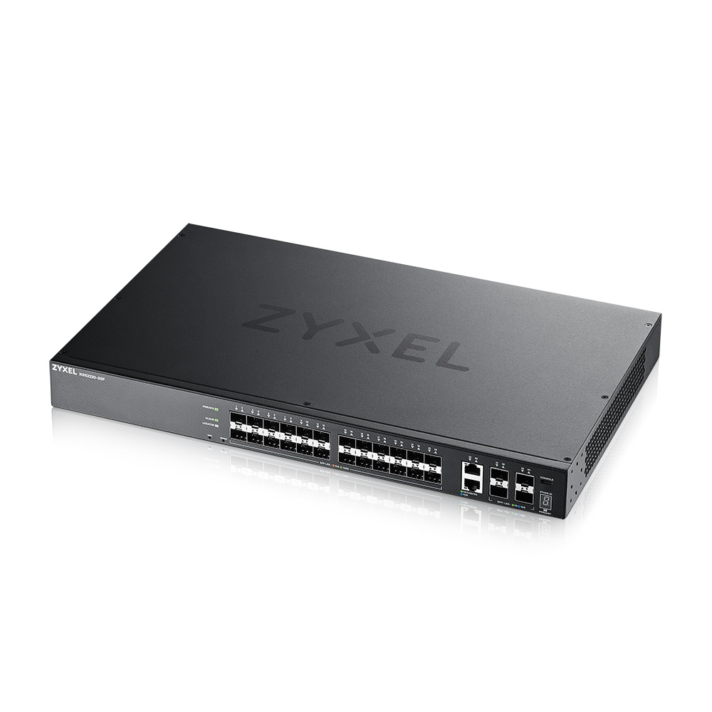 Zyxel XGS2220 Series XGS2220-30F Managed Switch 30 Ports Schwarz