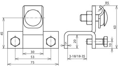 Anschlussklemme St/tZn senk. f.Profil.18-35 372 140 (372140)