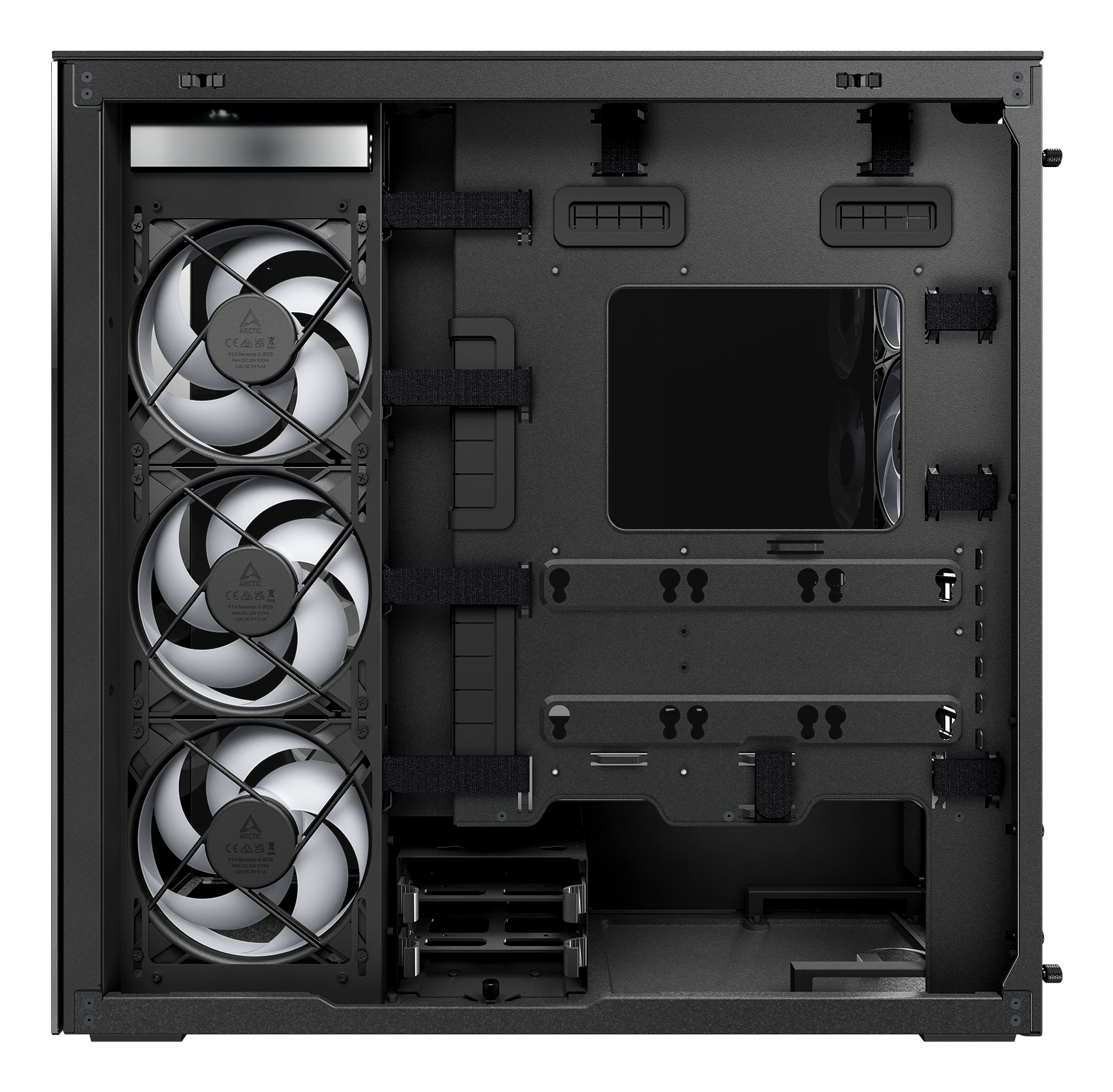 Arctic Xtender PC-Gehäuse Midi Tower E-ATX USB Typ C Schwarz