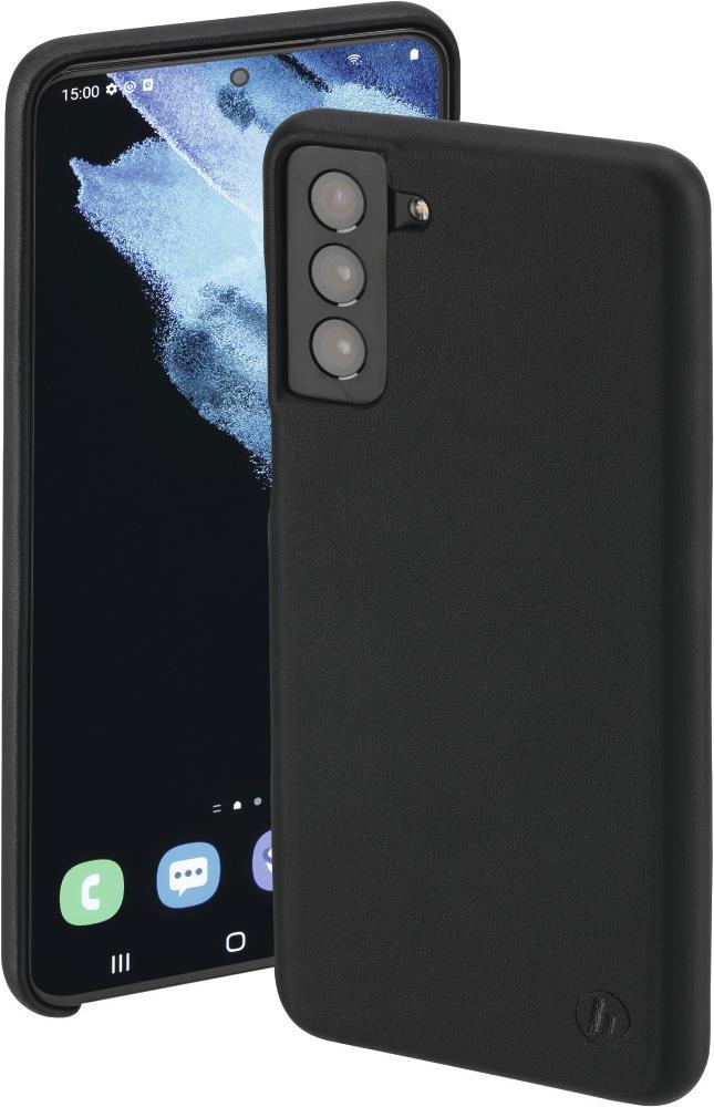 Hama Finest Sense Cover - Essential - hintere Abdeckung für Mobiltelefon - Kunstleder - Schwarz - für Samsung Galaxy S21+ 5G (00196841)