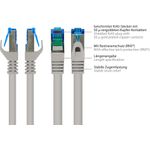 RNS® Patchkabel SmartFLEX, Cat.6A, S/FTP, PiMF, halogenfrei (LSZH), 500MHz, CU, grau, 0,5m, Good Connections® (8060-SF005)