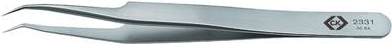 C.K Tools Pinzette, Präzisionspinzette, Superfein/Abgewinkelt, 115mm (T2331)