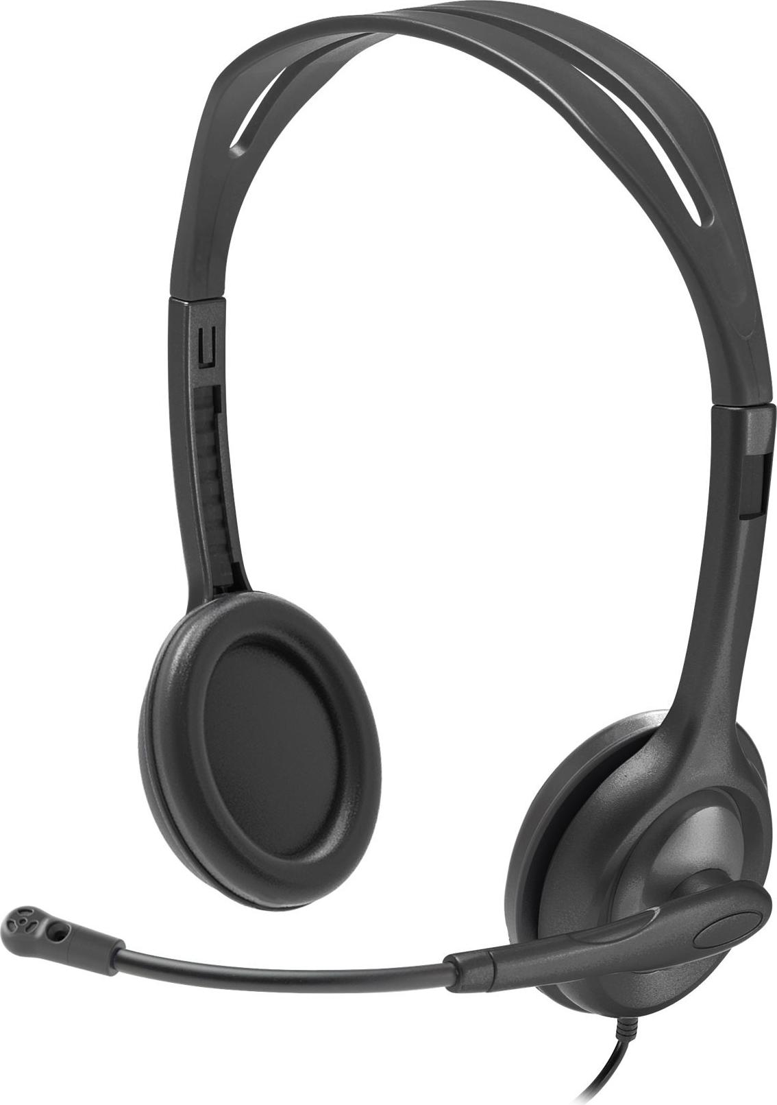 Logitech Stereo H111 On-Ear-Headset Kabelgebunden 3,5-mm-Klinke Schwarz