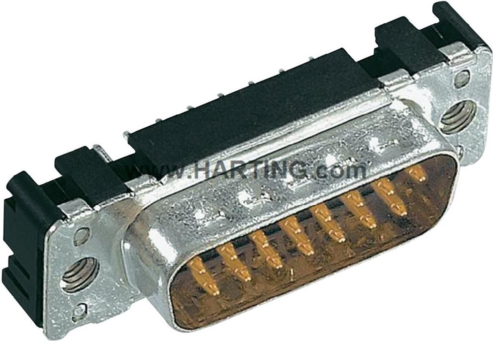 Harting D-SUB Stiftleiste 180 ° Polzahl: 25 Löten 09 65 361 7712 1 St. (09 65 361 7712)