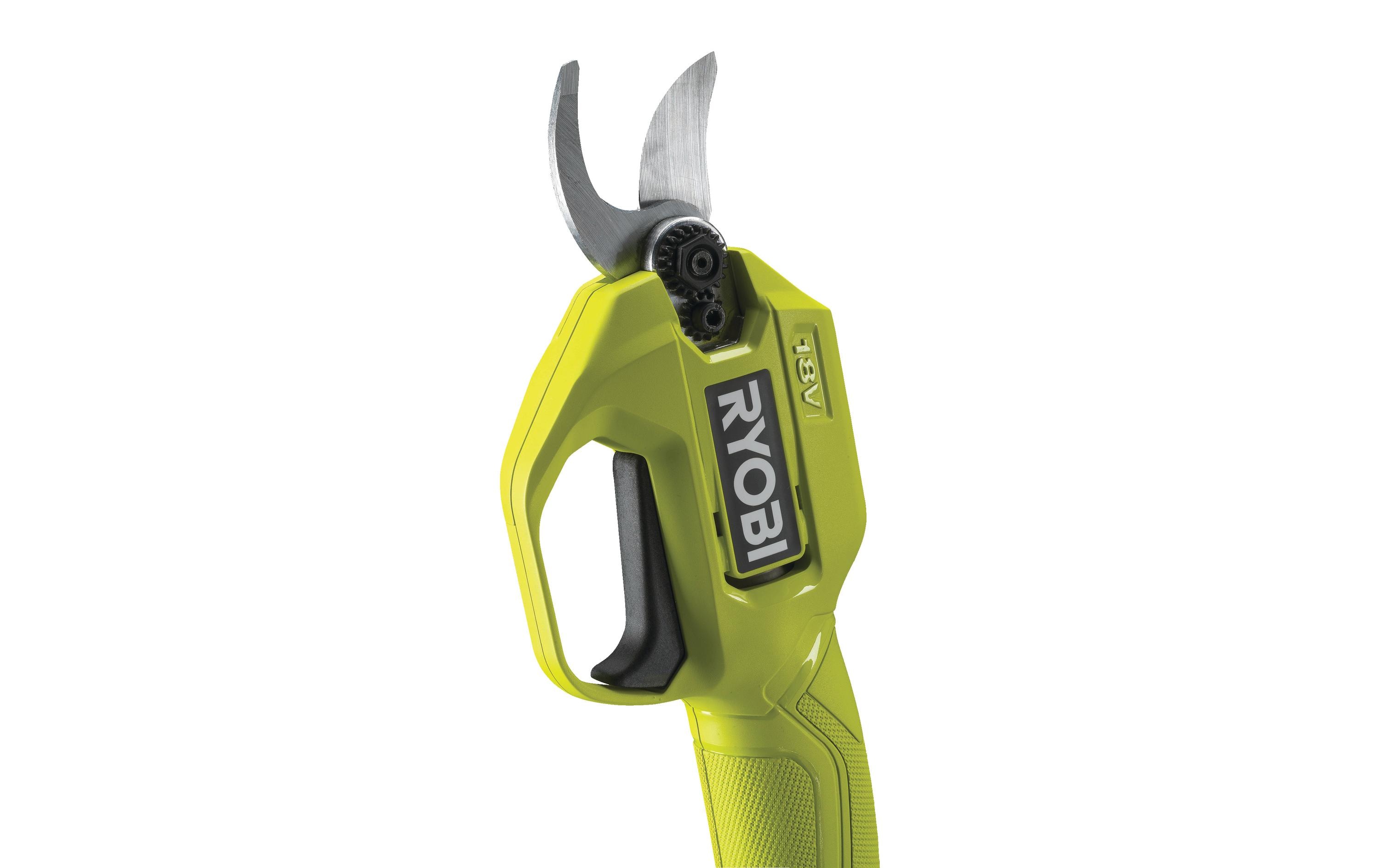 Ryobi ONE+ RY18SCA-0 18 V Akku-Gartenschere ohne Akku und Ladegerät Grün