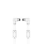 Hama Anschluss-/Verbindungskabel, a) von 1x Koaxstecker, b) auf 1x Koaxkupplung, 3 Meter, dreifach g (00205057)