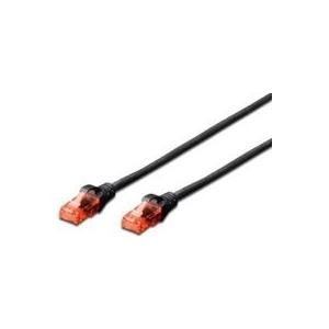 DIGITUS CAT 6 U-UTP Patchkabel Cu LSZH AWG 26/7 Länge 3 m Farbe Schwarz (DK-1617-030/BL)