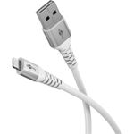 Goobay Lightning auf USB-A Supersoftes Textilkabel mit Metallsteckern, 2 m (74512)