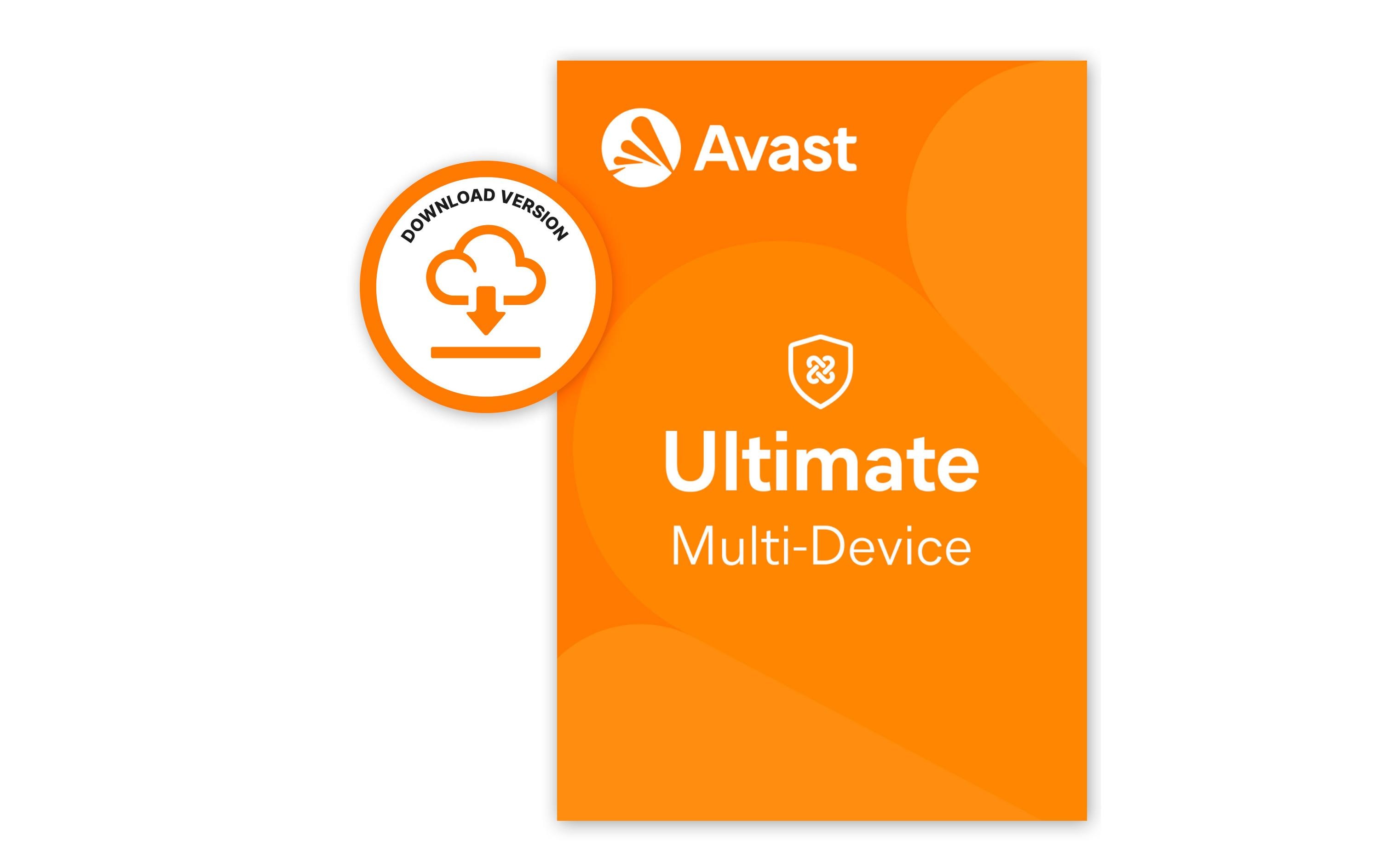 Avast Ultimate Antivirus-Software 10 Geräte 1 Jahr Abonnement-Lizenz