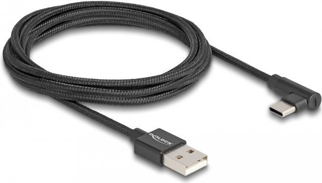 Delock USB-Kabel USB (M) zu 24 pin USB-C (M) gewinkelt (80031)