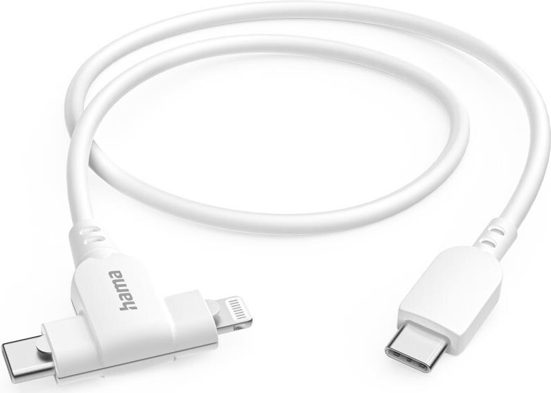 Hama 00201722 USB Kabel 1,5 m USB 2.0 USB C USB C/Lightning Weiß (00201722)